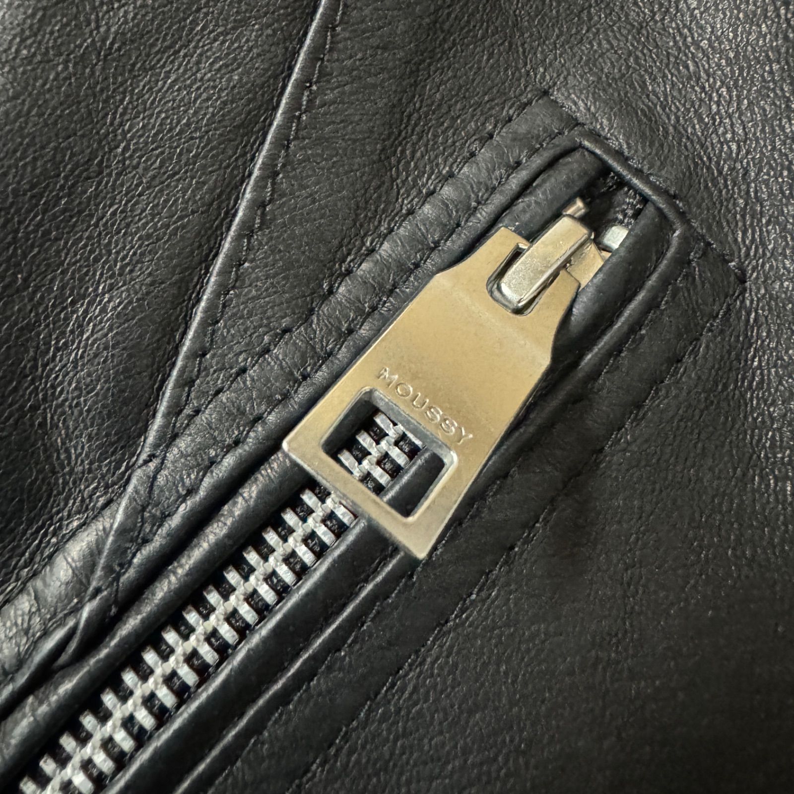 美品 MOUSSY マウジー レザージャケット ダブルライダース