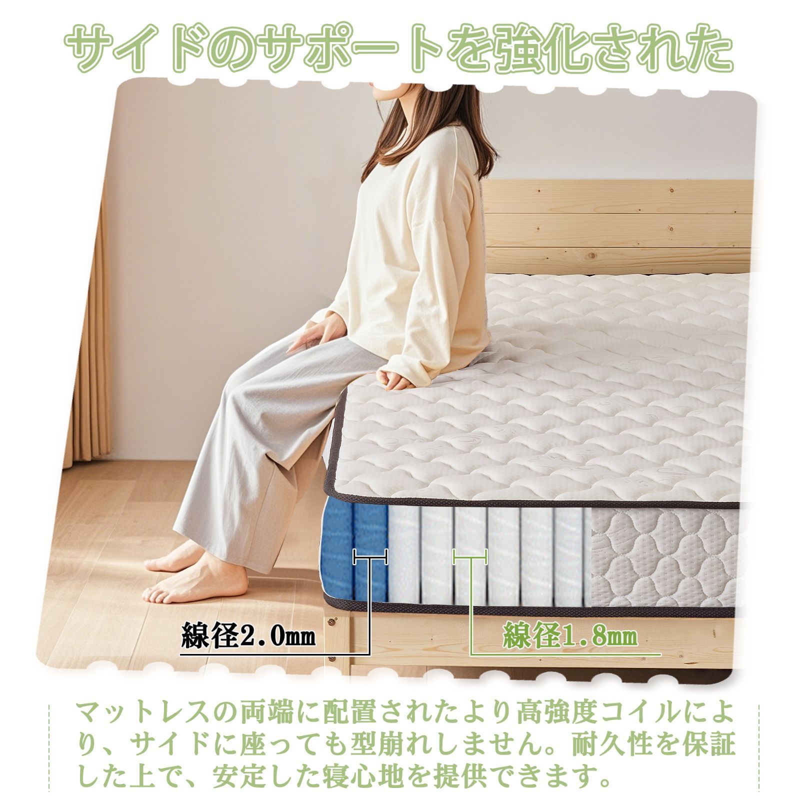 新品未開封】極厚マットレス ダブル