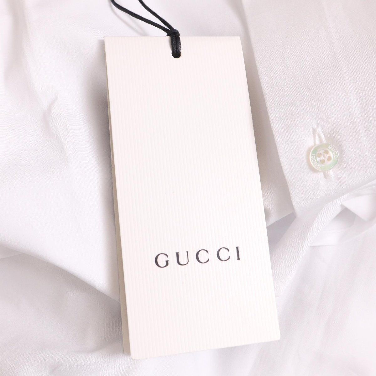 GUCCI グッチ ケリングジャパン 長袖シャツ ワイシャツ ホワイト 39 未