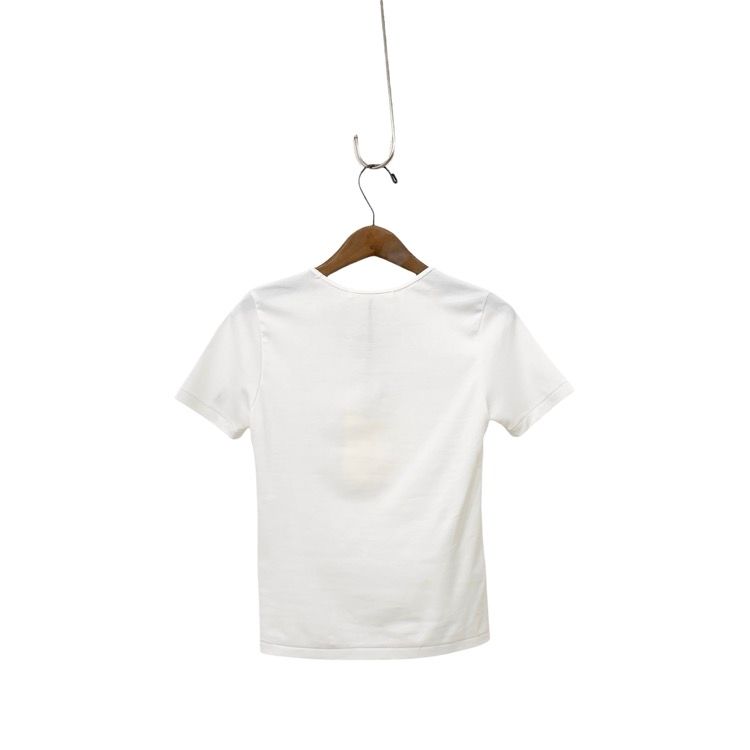 知的な 24SS HARUNOBUMURATA ハルノブムラタ JAM TIGHT FIT HM LOGO T-SHIRT ロゴTシャツ カットソー ホワイト 36 HM24S910-AGI07 全国送料無料でお届け 。