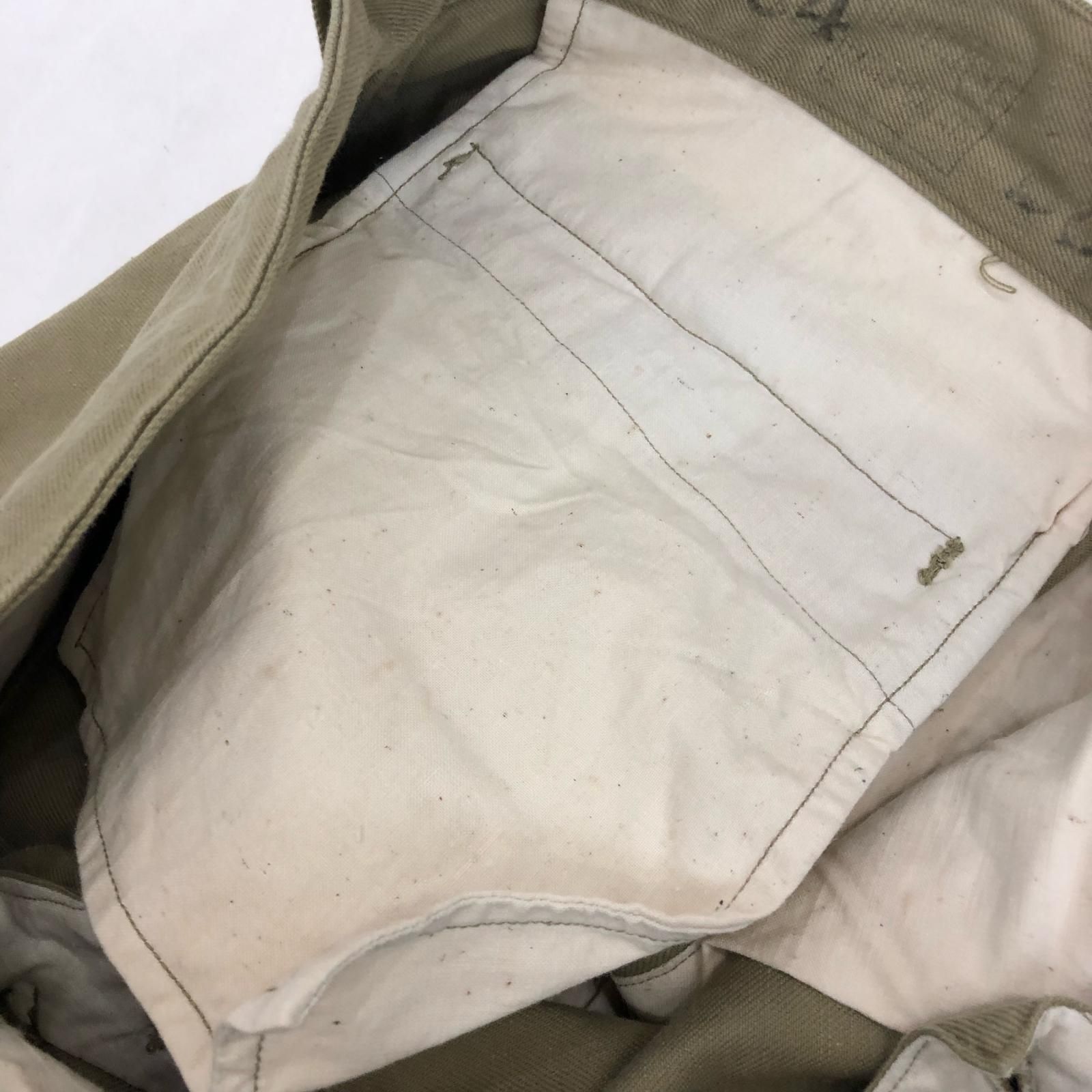  衣料 ミリタリーイリョウ チノパンツ M 52 前期 フランス軍 50 s ベージュ 107 チノパン パンツ