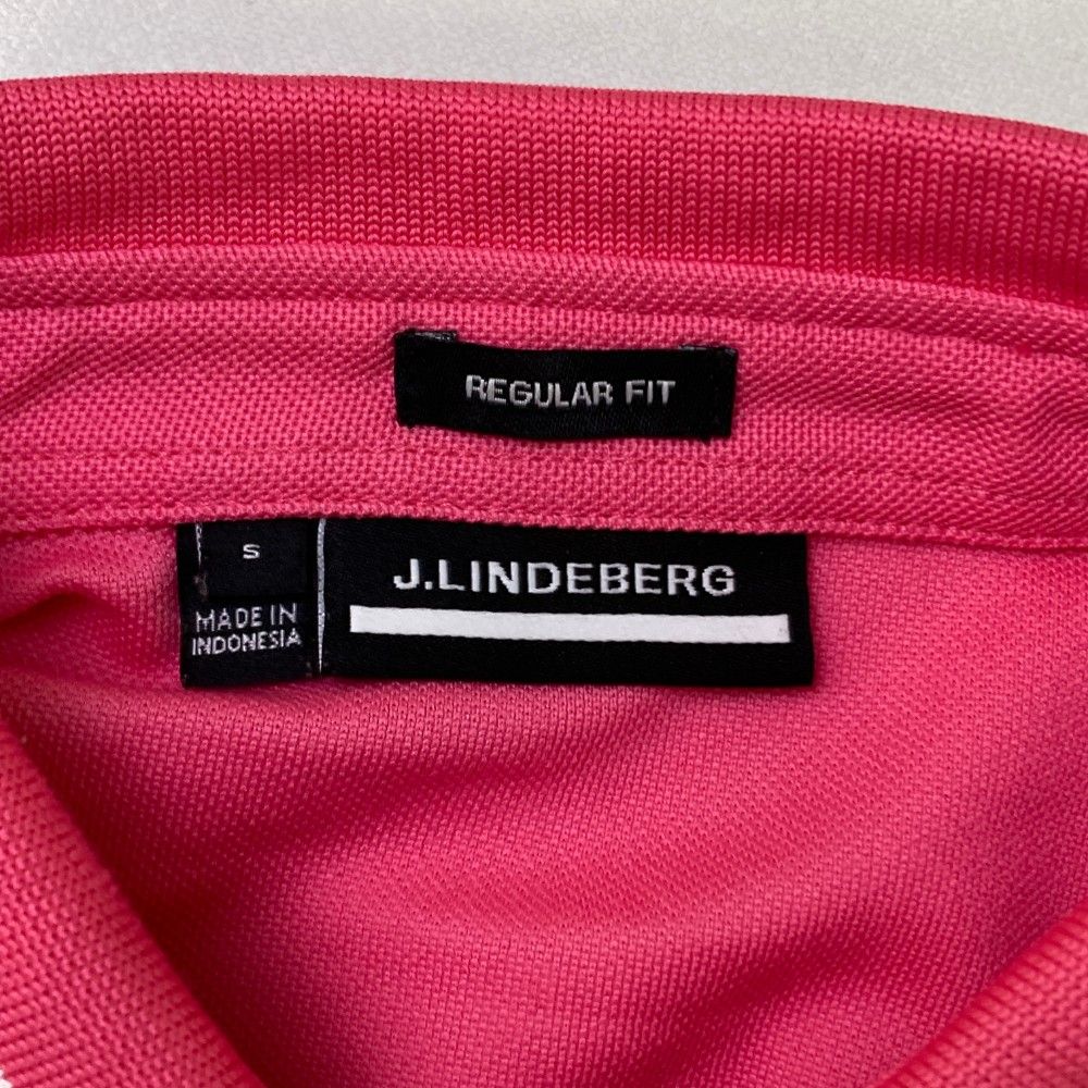 サイズ：S J.LINDEBERG ジェイリンドバーグ 071-26350 半袖ポロシャツ  ピンク系 [240101418546] ゴルフウェア メンズ ストスト サイズ：S J.LINDEBERG ジェイリンドバーグ 071-26350 半袖