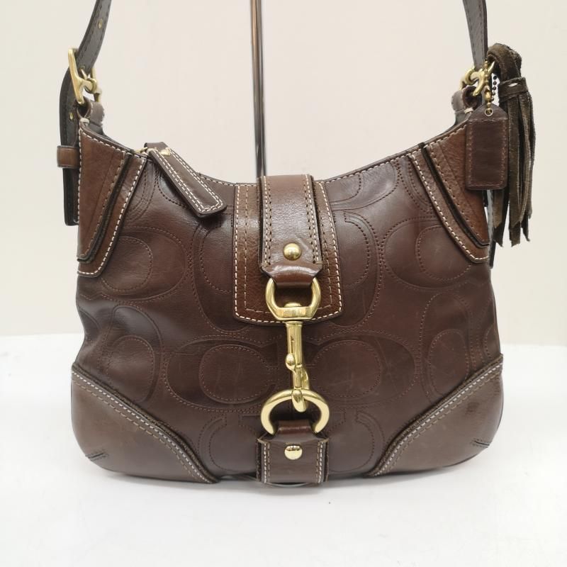 COACH コーチ ショルダーバッグ レザ― フリンジ ショルダー