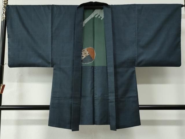 平和屋着物○男性 本場大島紬 アンサンブル 長襦袢(無双仕立て)セット  