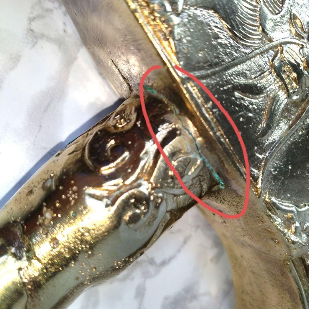 銅の斧 ブロンズ製の斧 48cm チベット密教法具 龍紋 龍文 金剛