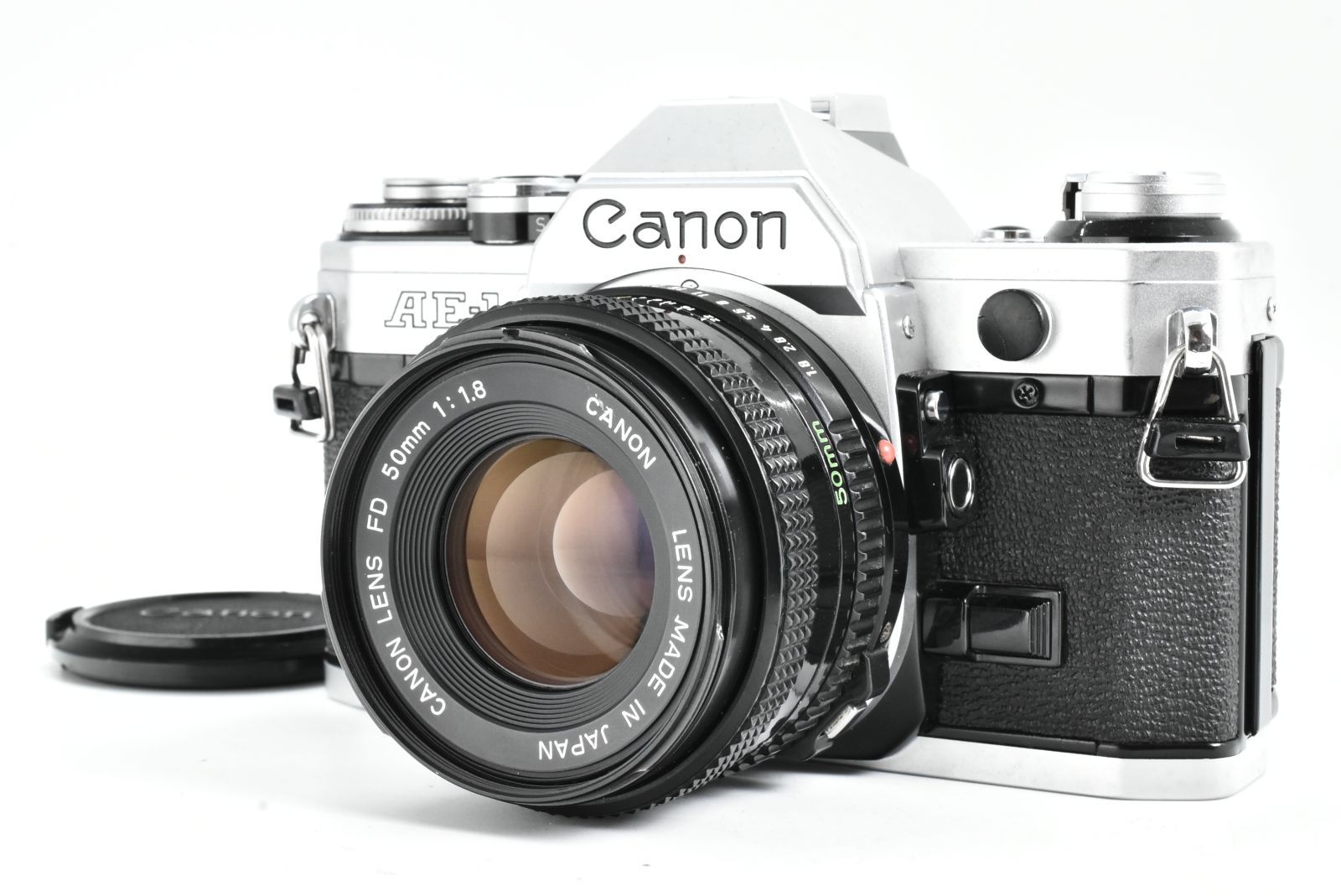 美品】Canon AE-1 SLR 35mm Film Camera New FD 50mm f/1.8 Lens