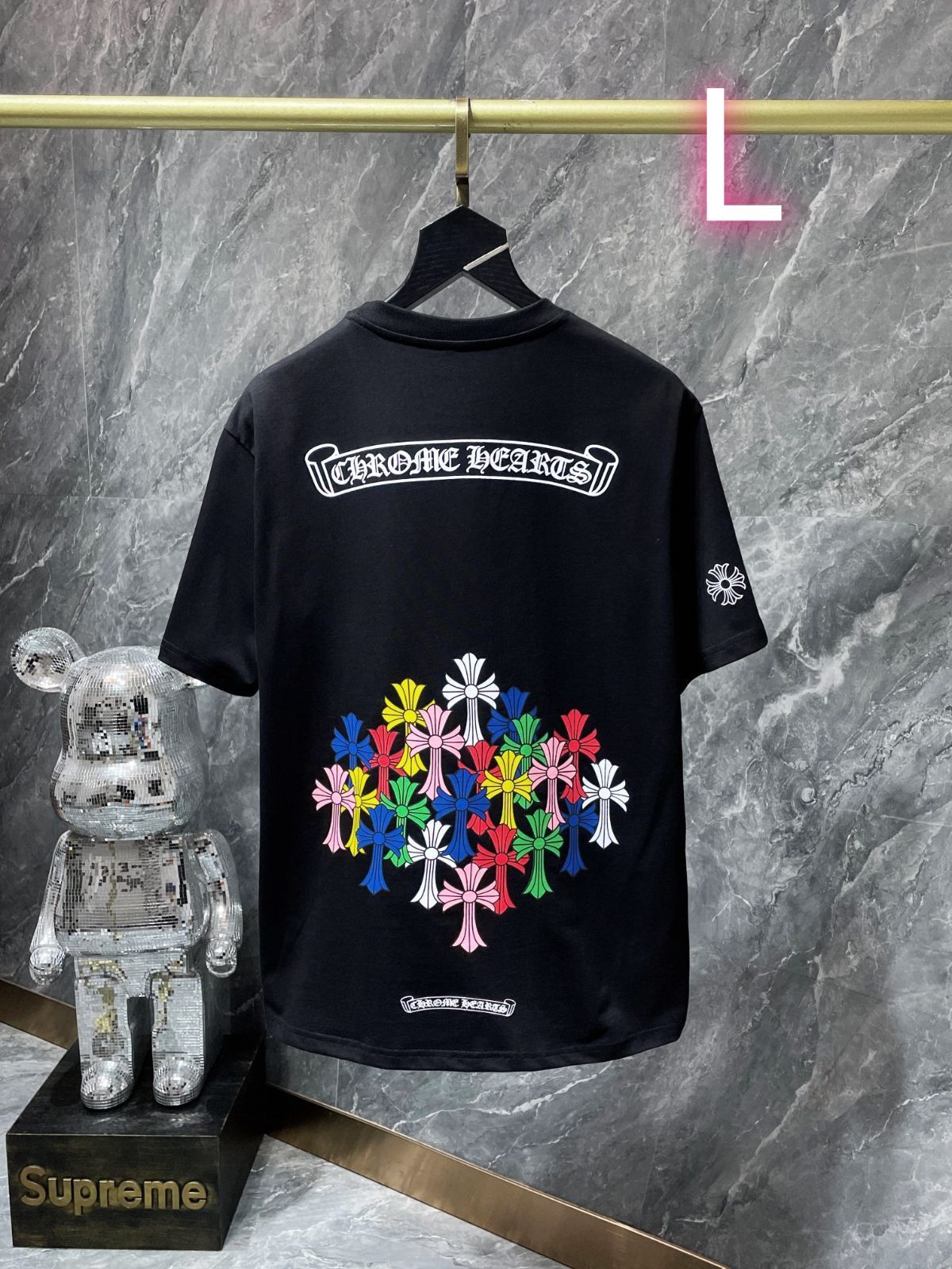 新品 chrome hearts Tシャツ クロムハーツ 半袖シャツ Lサイズ 黒