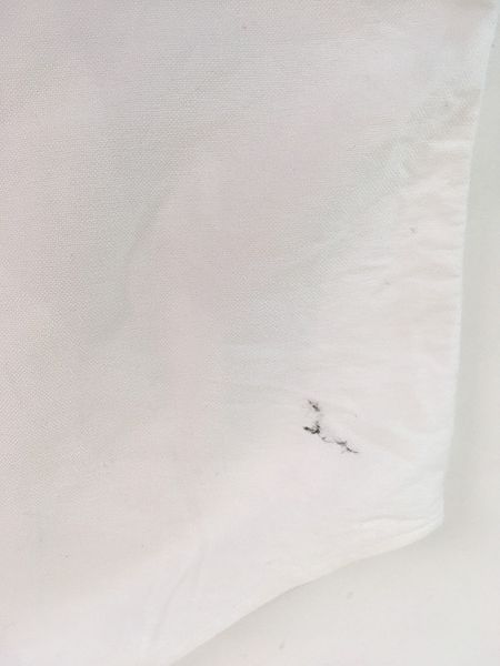 古着 90s Ralph Lauren 「CLASSIC FIT」 ワンポイント ソリッド コットンツイル BD シャツ 白 16 1/2 古着 
