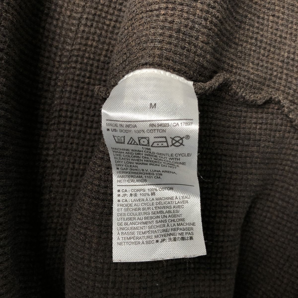 古着 バナナリパブリック BANANA REPUBLIC ヘンリーネック サーマル 