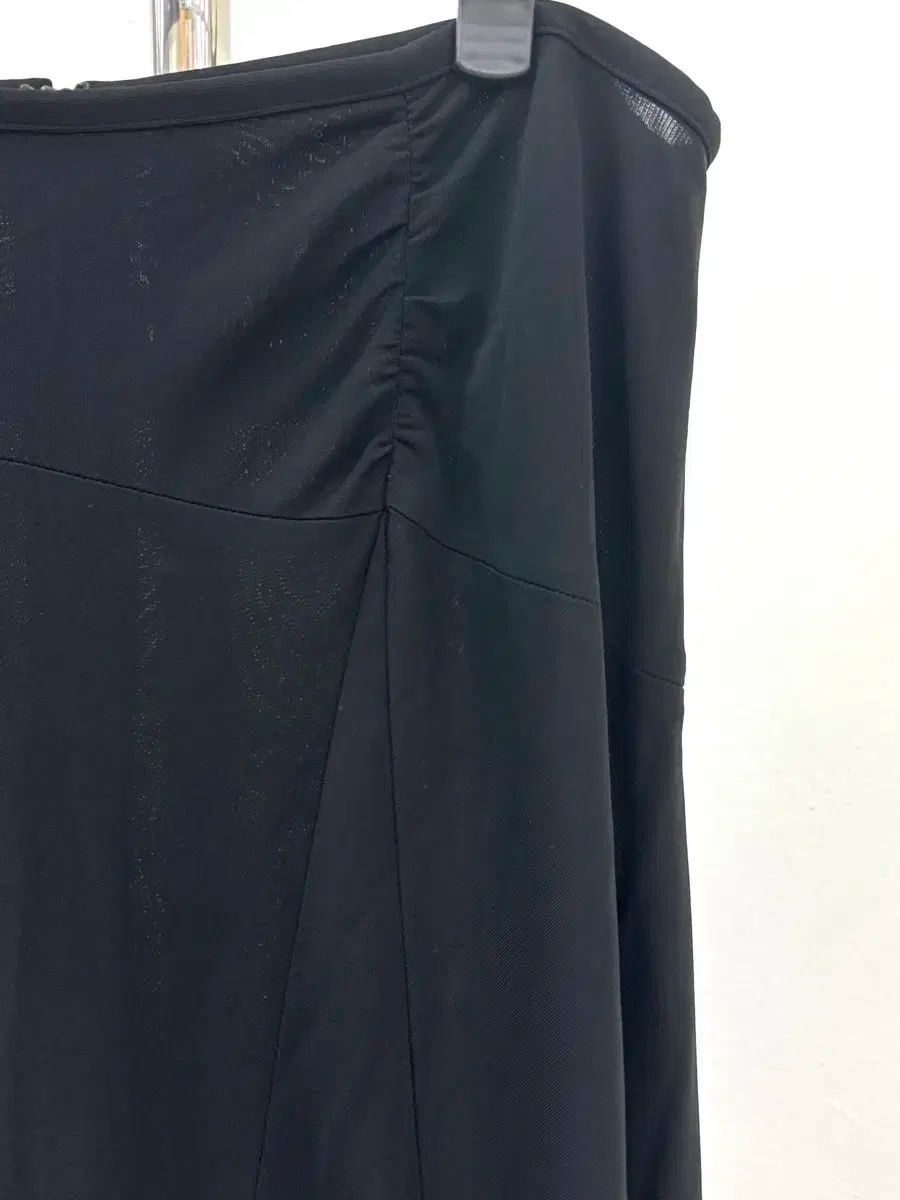 日本 ヴィンテージ ソニア・リキエル 黒 ドレープ ロング丈スカート