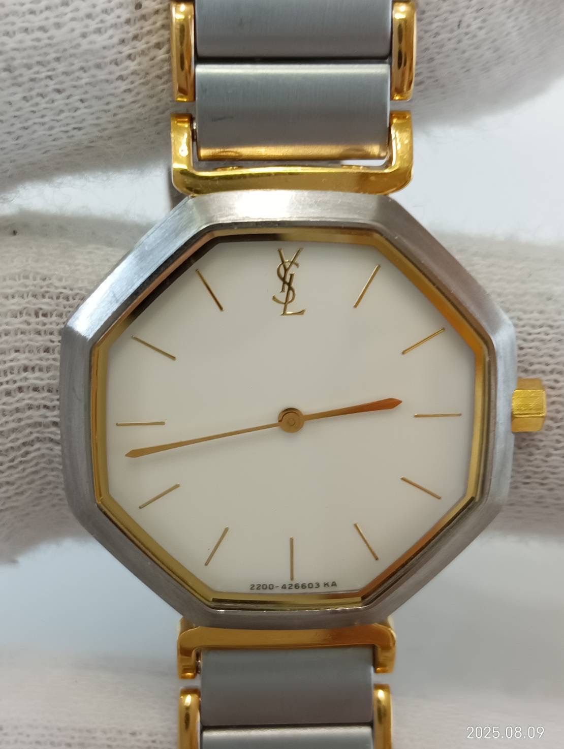 中古品】 Yves Saint Laurentイヴサンローラン YSL 腕時計 クオーツ  
