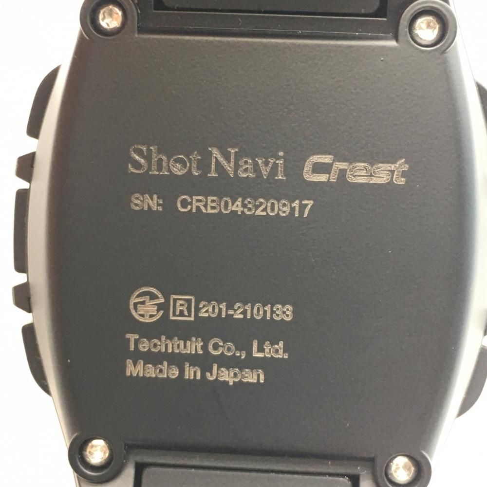 ShotNavi Crest BLACK 美品　腕時計型GPSゴルフナビ CrestⅡ 商品詳細ページ 【公式通販】Shot Navi ショットナビ