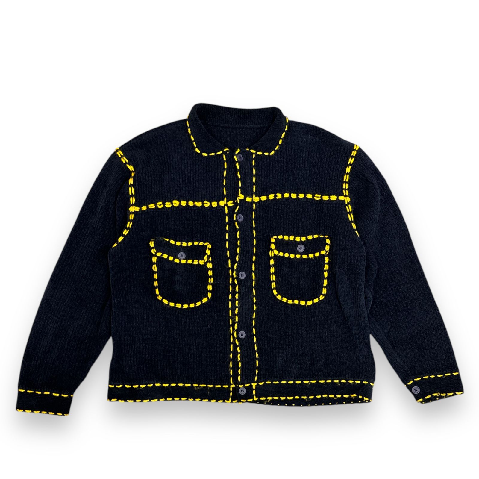 美品✨ PHINGERINカーディガン フィンガリンニット 入手困難 カーキ L 定価41800円 PHINGERIN 23AW PG1 KNIT ニットカーディガン