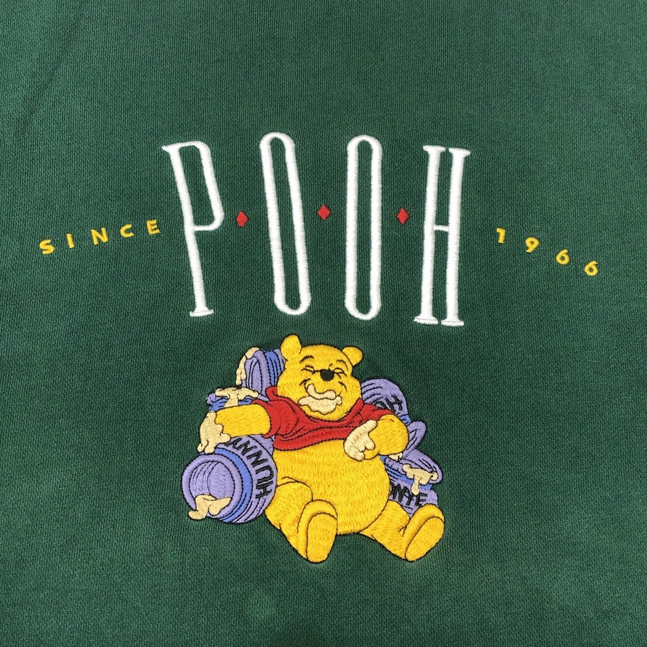 90年代 Pooh ディズニー くまのプーさん キャラクター 刺繍
