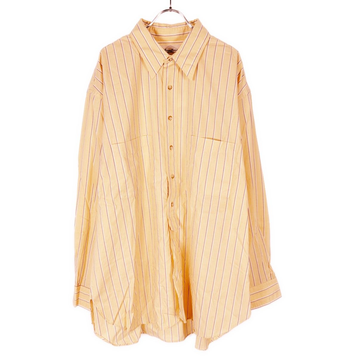 marvin pontiak shirt makers ストライプ　比翼シャツ Marvine Pontiak Shirt Makers(マーヴィンポンティアックシャツ
