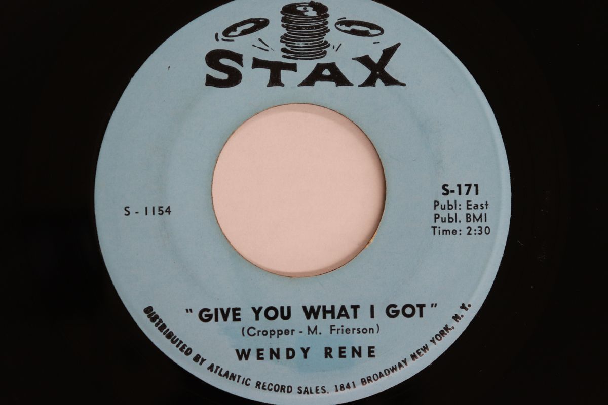 米7” Wendy Rene Give You What I Got / Reap What You Sow S171 STAX /00080 米7” Wendy Rene Give You What I Got / Reap What You Sow S171