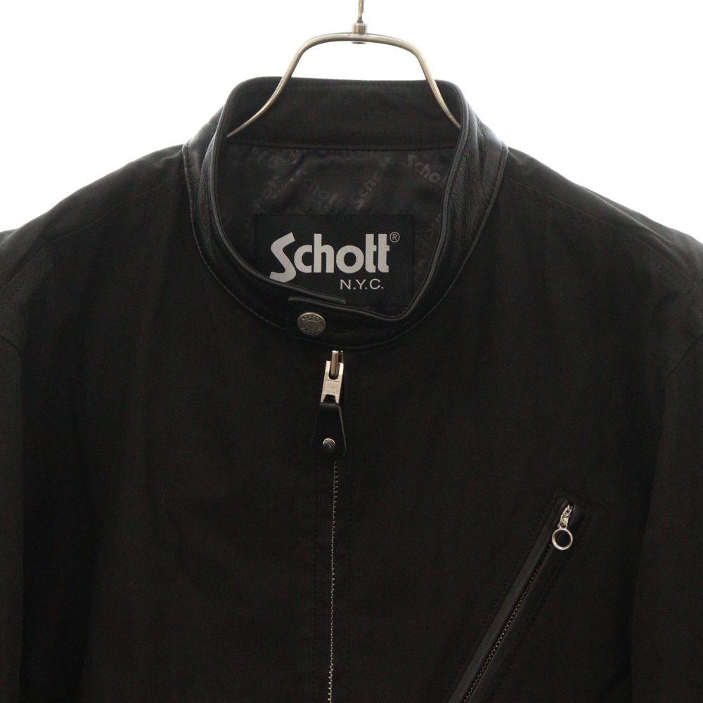 SCHOTT (ショット) ジップアップ コットン シングルライダース