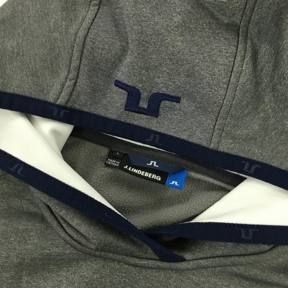 J.LINDEBERG（ジェイリンドバーグ） ロゴパーカー ネイビースウェット J.LINDEBERG（ジェイリンドバーグ） ロゴパーカー ネイビー