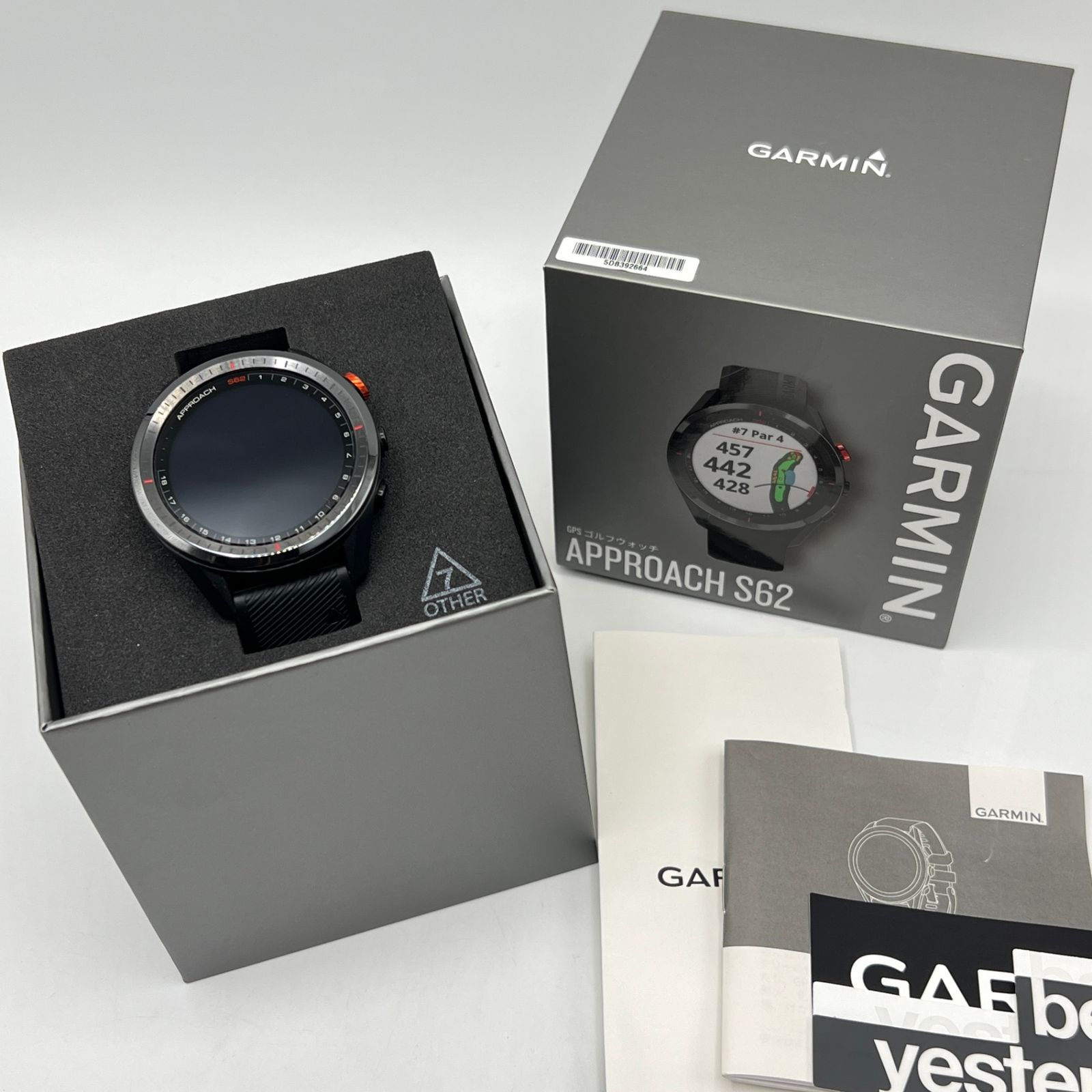 GARMIN APPROACH S62 ゴルフウォッチ ホワイト 充電スタンド付き