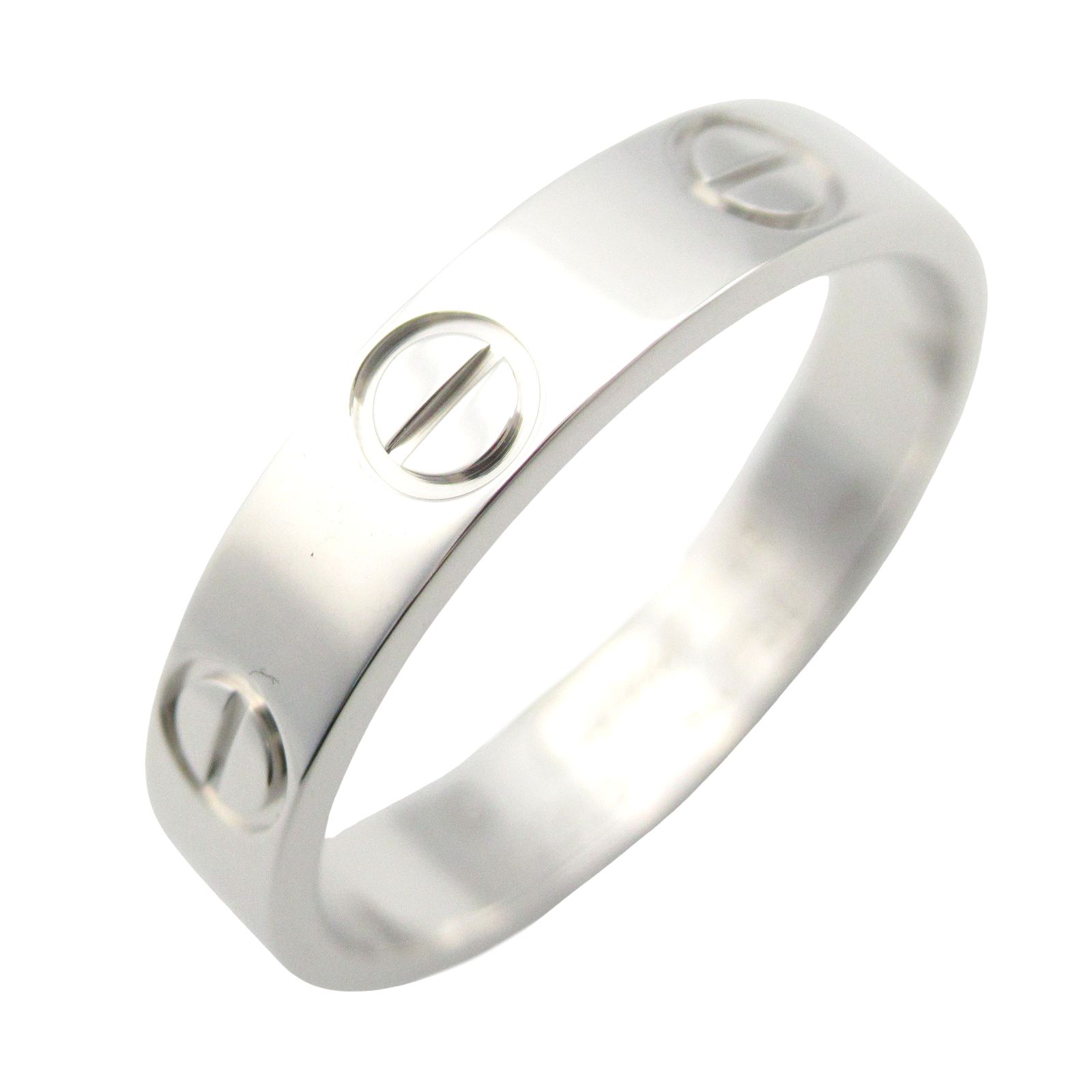 カルティエ CARTIER リング 指輪 ミニラブリング K18WG ホワイトゴールド ミニラブリング レディース Used A