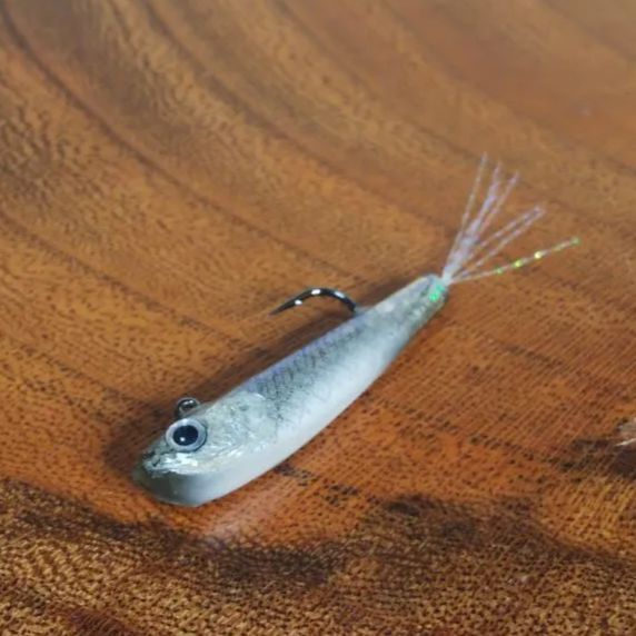 ワカサギ魚皮ルアーリップレスミノータイプ