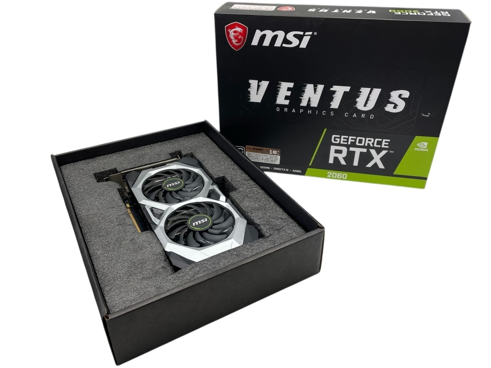 NVIDIA msi VENTUS GRAPHICS CARD グラフィックスカード GEFORCE RTX 2060 VENTUS 6G OC パソコン パーツ 部品