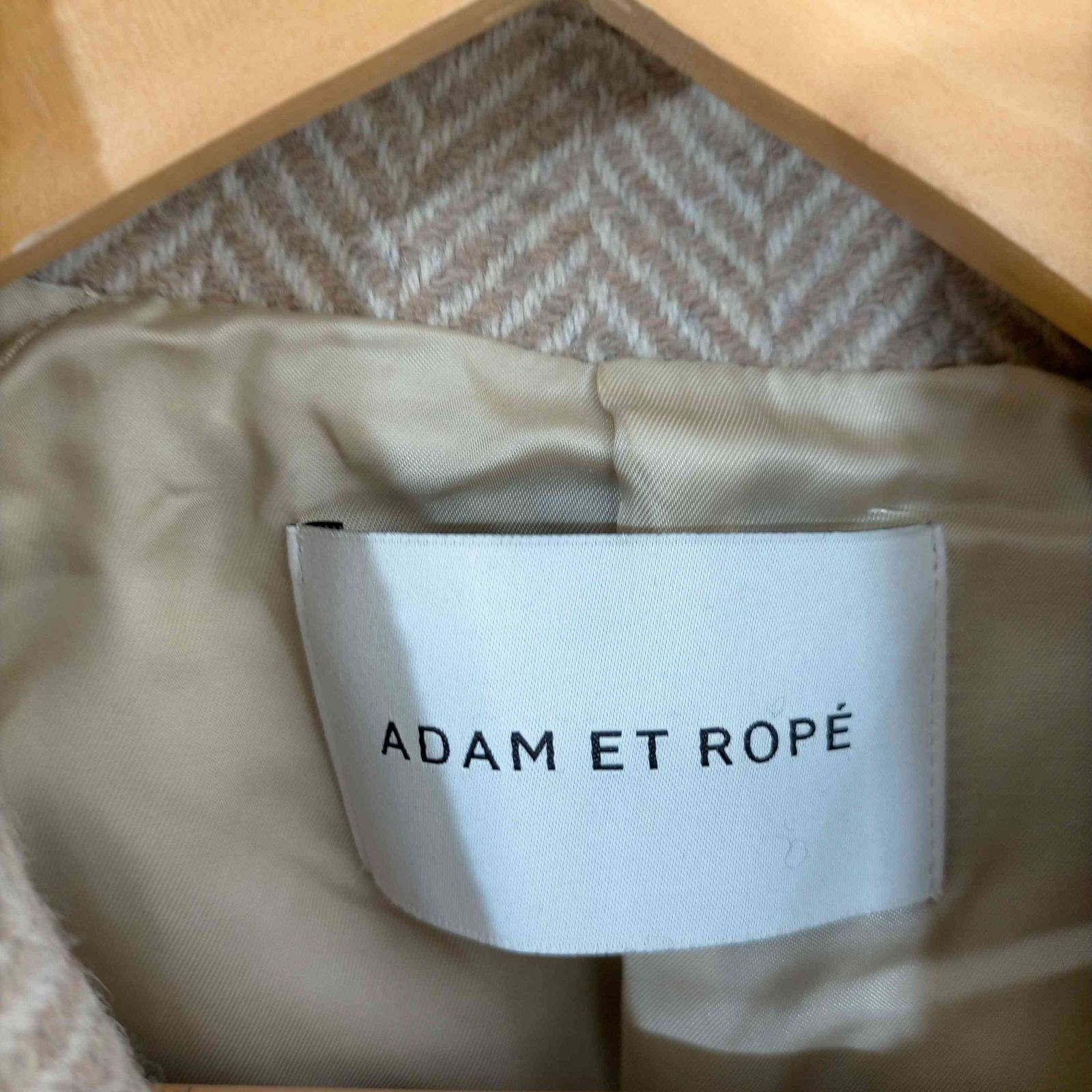 アダムエロペ Adam et Rope マラリウス ヘリンボーンコート レディース