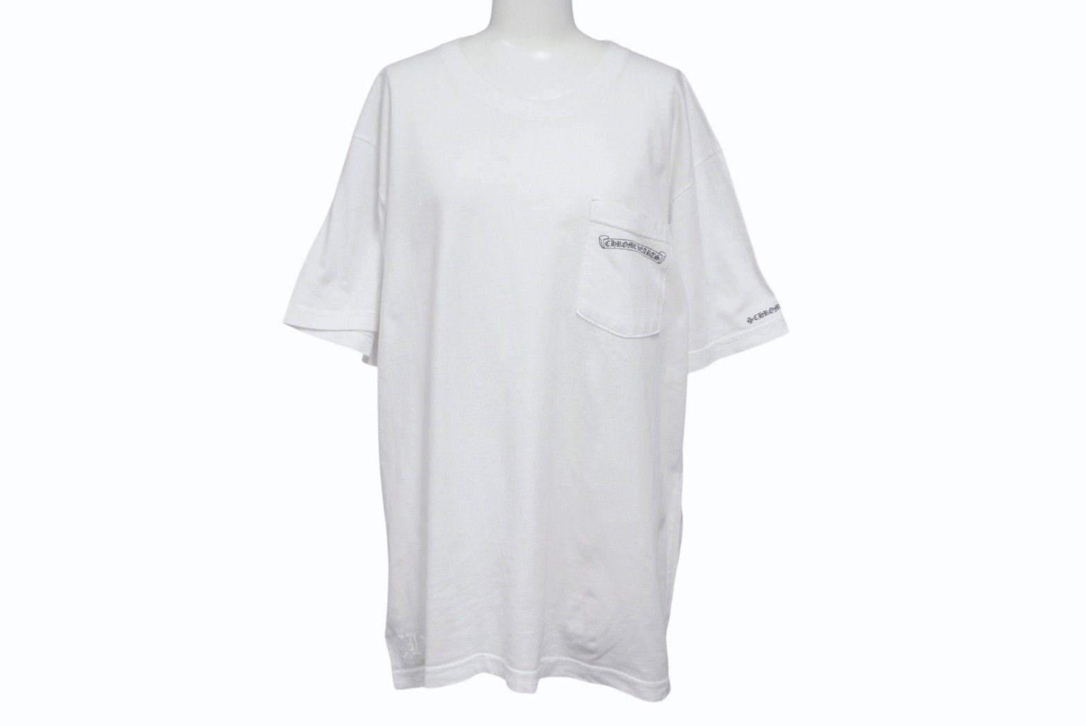 CHROME HEARTS クロムハーツ スクラロールラベル 半袖Tシャツ  