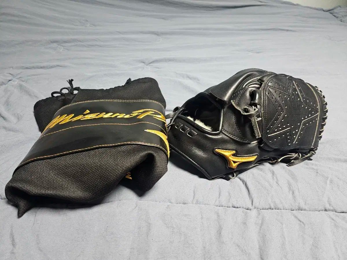 ミズノ プロ 投手用グローブ 刺繍なし
