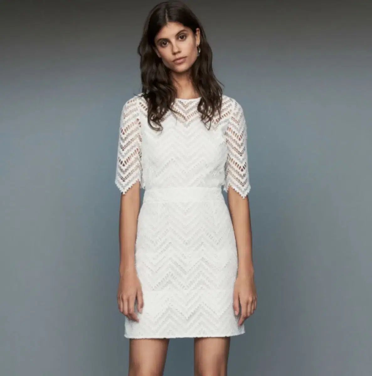 美品　maje マージュ ワンピース　白 maje(マージュ) 白 ワンピース ( 1 ) - メルカリ