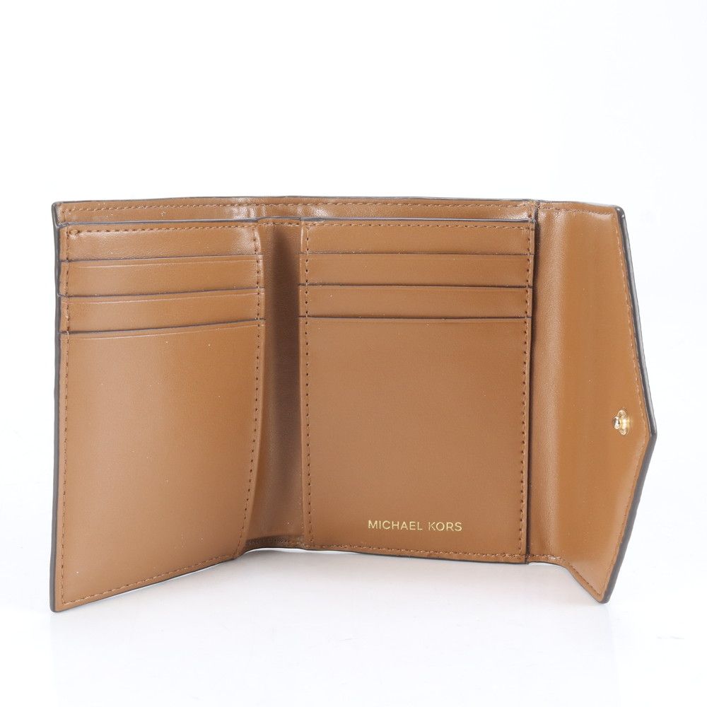 MICHAEL KORS マイケルコース ブラウン レザー モノグラム 小型財布