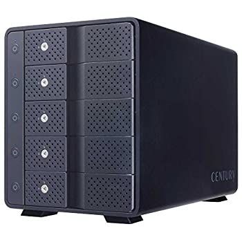 センチュリー 独立電源スイッチ デイジーチェーン機能搭載 USB3.1 Gen.2接続 3.5 HDDx5台ケース 裸族のカプセルマンション 5BAY CR