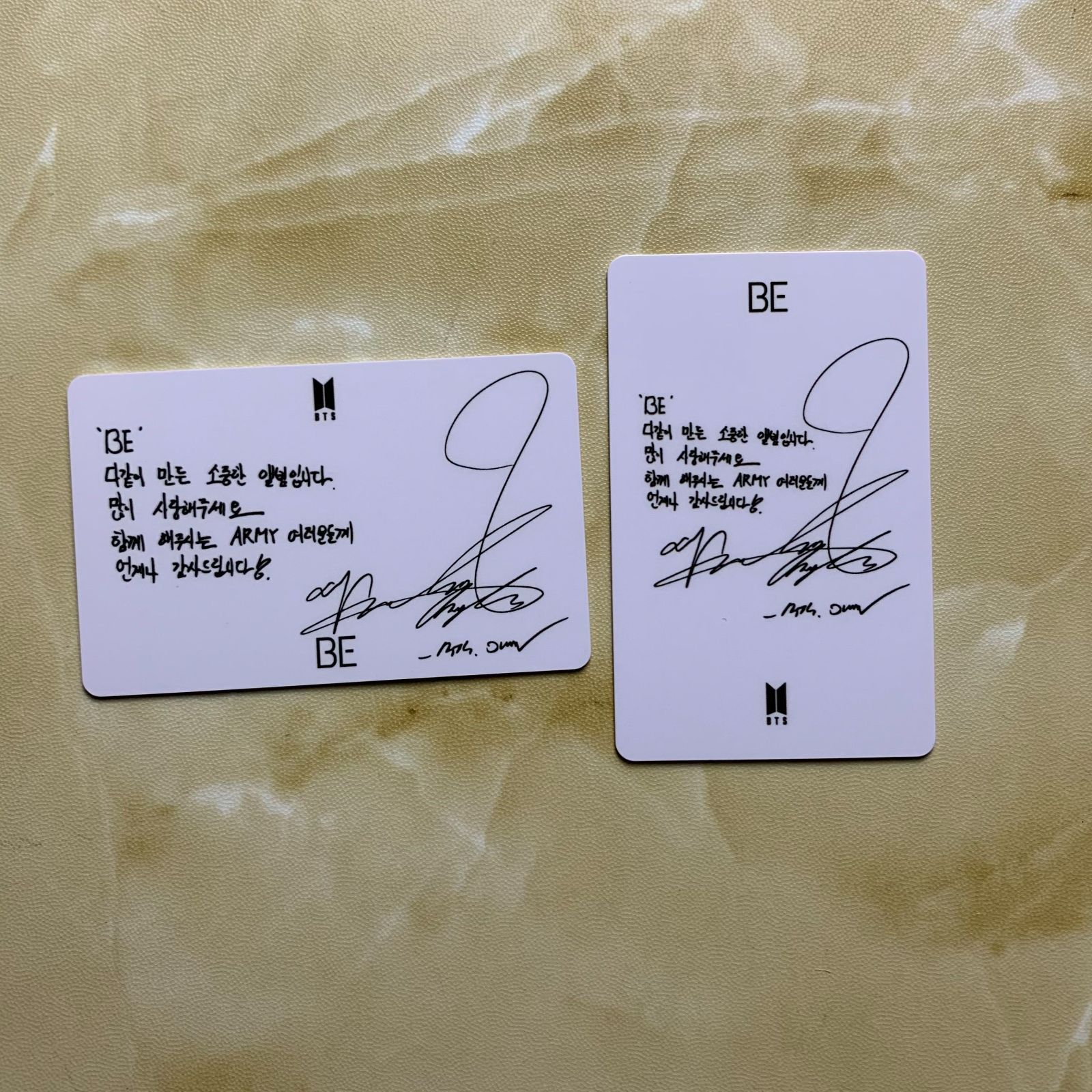 BTS 防弾少年団 BE JIMIN ジミン 公開 未公開ver. 韓国 ラキドロ 2枚セット