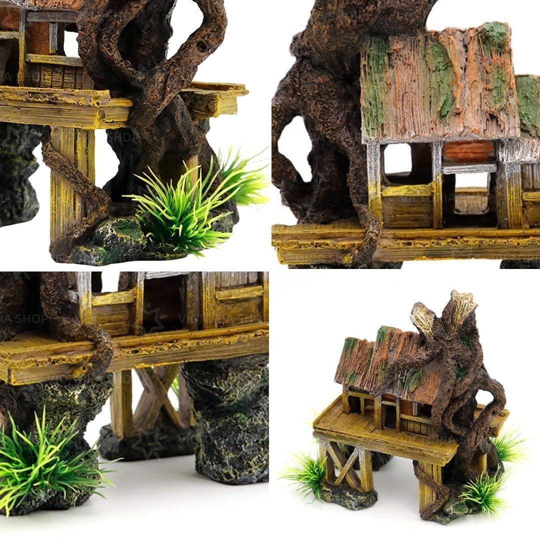 SheltaCrafta シェルター 素焼き 手作り 水槽 隠れ家 テラリウム②