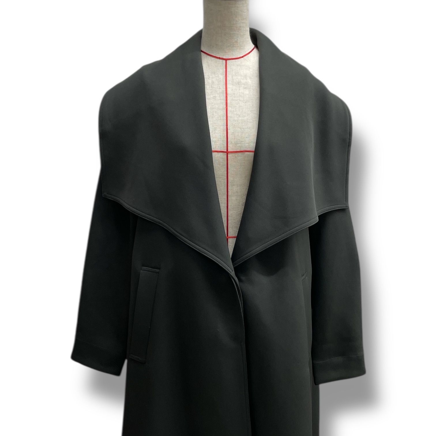 AMERI アメリ BIG COLLAR TUCK SHOULDER COAT ビックカラー