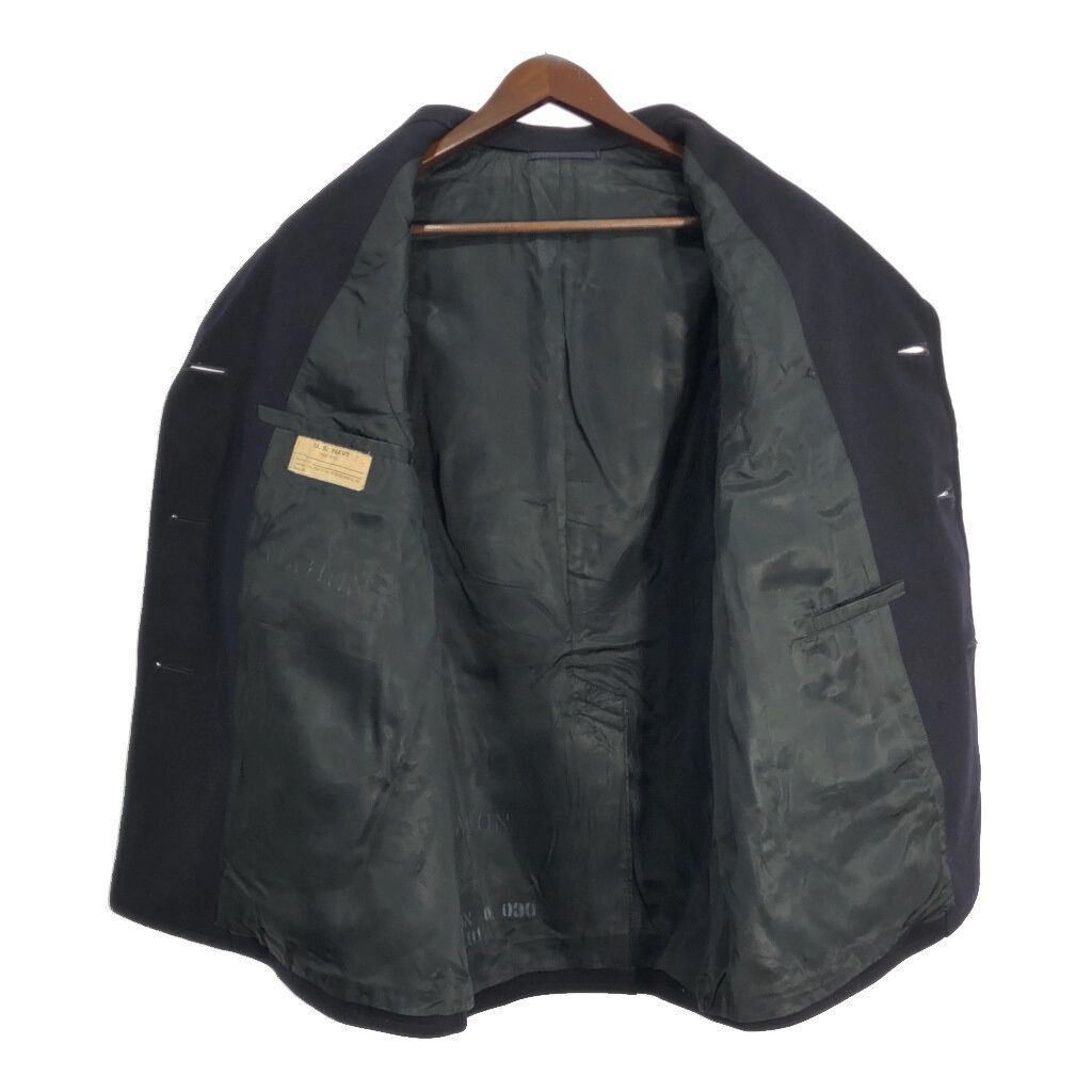 米軍ビンテージ ネイビーピーコート 美品 40's WWⅡ USA製 実物 米軍 US NAVY 10ボタン Pコート M