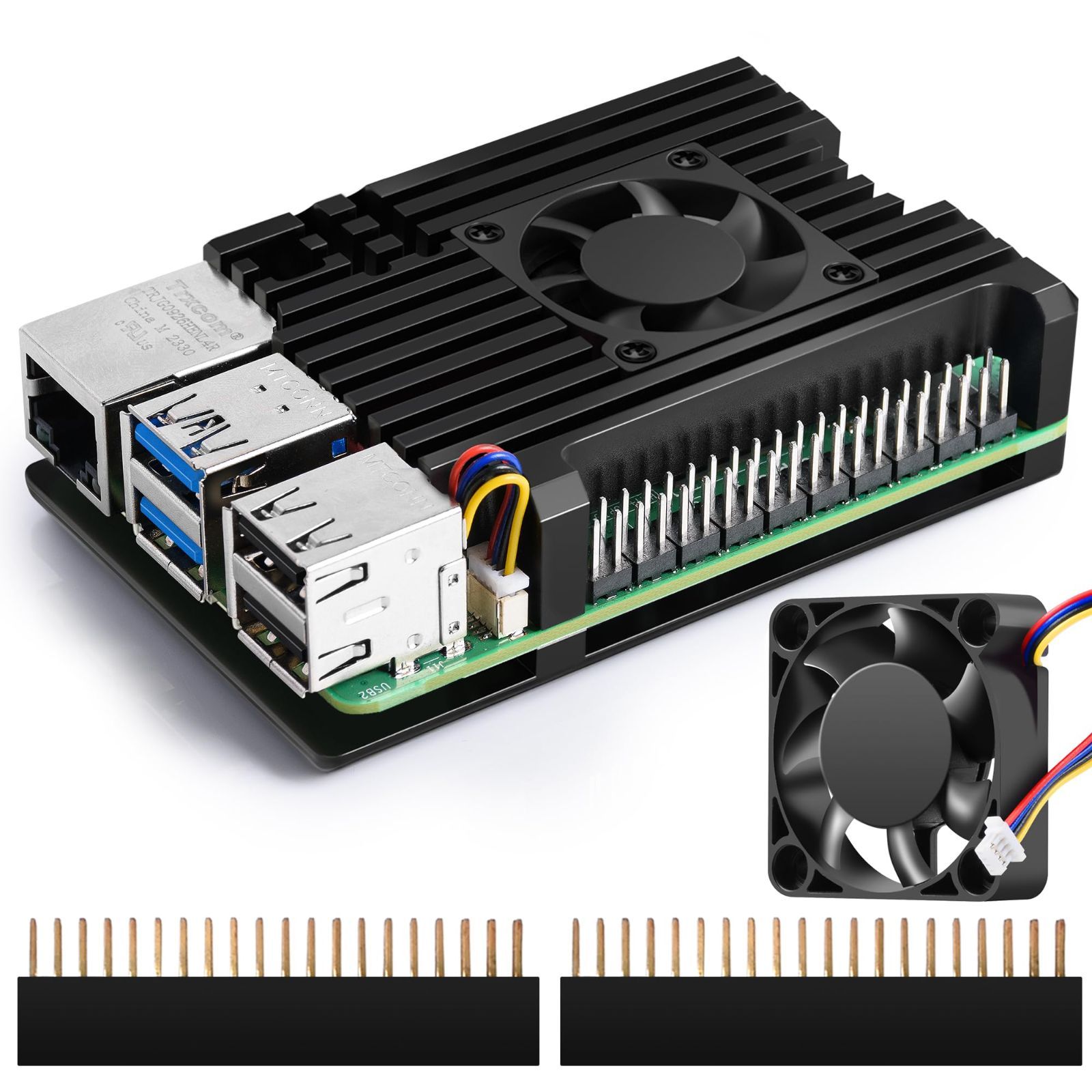e*o様 ​【未使用】Raspberry Pi 5 8GB 本体 ＋ 冷却ファン 新着商品】(ラズパイ5本体含みません） 対応 (ラズベリーパイ5) /4gb