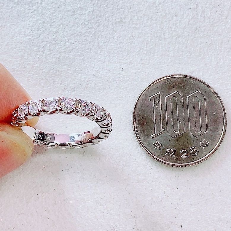 完全オーダー制☆3.00ct☆ボックス✨4点留めダイヤモンドフル 