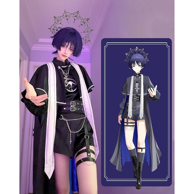 在庫 神併 散兵 コスプレ ウィッグ付き 神父Ver 原神 コスプレ衣装 大人用 仮装 文化祭 イベント コスチューム ステージ服 Wanderer Cosplay 散兵 ウィッグ付き XL USTAUSTRALIA_COM_AU