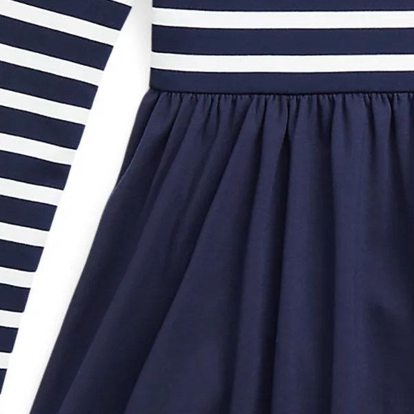 入荷数限り！ ラルフローレン 長袖ボーダーポンチワンピース 入手困難