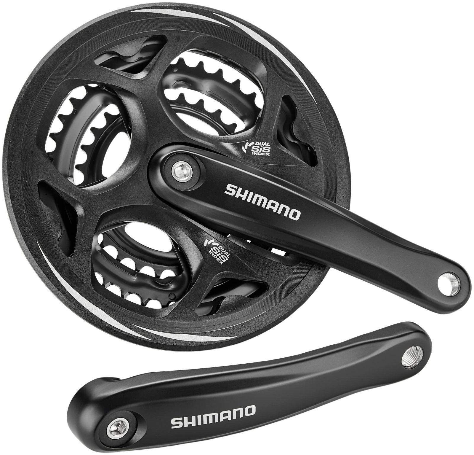 シマノ(SHIMANO) フロントチェーンホイール(MTB) FC-M311-L ブラック 48×38×28T 175mm 8S/7S チェーンガード付 ・対応BB 四角軸 122.5mm(LL123) EFCM311E888CL ALTUS(アルタス)