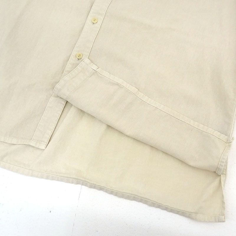 三重店】kinema｜キネマ full open sleeping shirt フルオープン スリーピングシャツ 9分袖 ナチュラル サイズ:L  KNM-22SS-SH04【104-A822】 - メルカリ