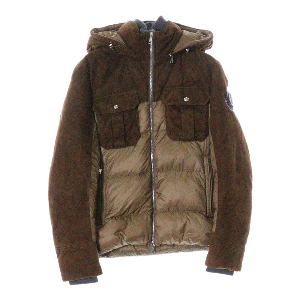 新品同様　モンクレール　LAUTERAARHORN ラム革　ダウンジャケット　0 新品同様 モンクレール LAUTERAARHORN ラム革 ダウンジャケット 0