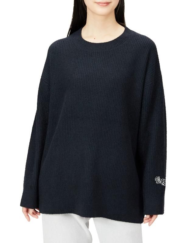 ジェラート ピケ Jo?l Robuchon エアリースムーズィープルオーバー PWNT224087 レディース BLK F