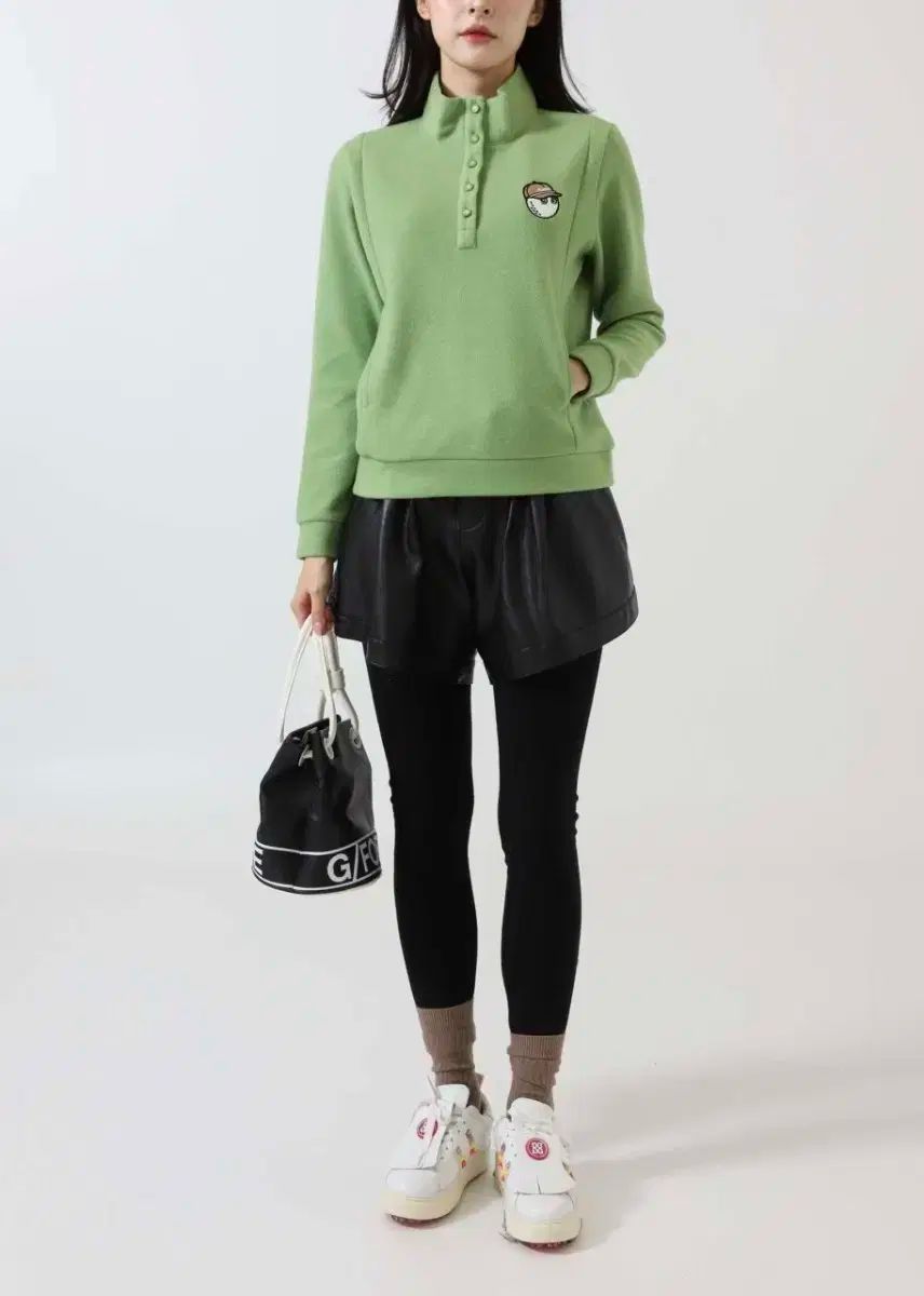 マルボンゴルフ MALBON GOLF レディース ウール モクネック ハーフ ジップアップ Tシャツ