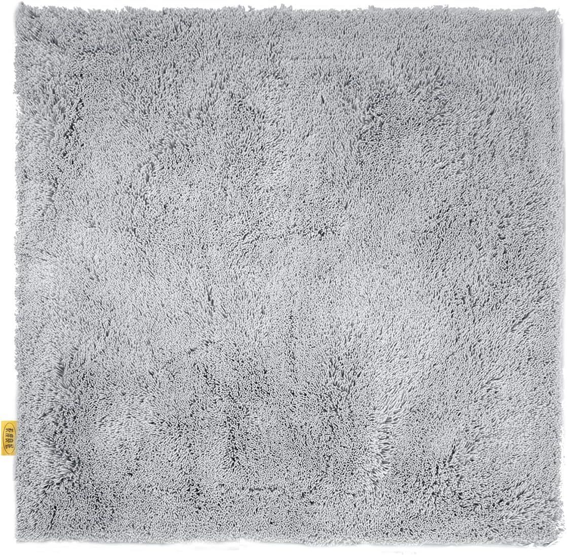 >グレー 約70cm×70cm< オカ OKA 乾度良好 Dナチュレ バスマット 約70×70cm グレー お風呂マット 大判 浴室 おしゃれ 洗面所 足ふきマット 抗菌 防臭