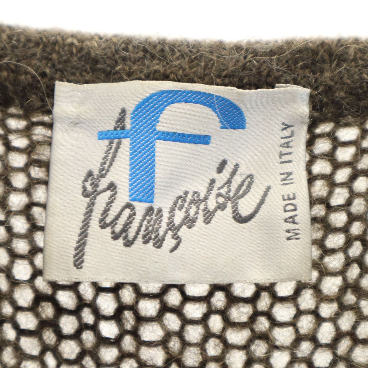 80s イタリア製 ヴィンテージ 長袖 販売済み ニットカーディガン  