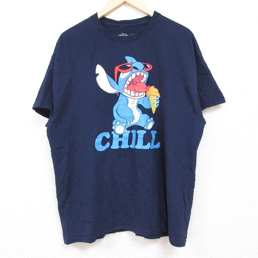 XL/古着 半袖 Tシャツ メンズ ディズニー DISNEY リロアンドスティッチ