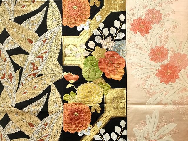 西陣織 華紋 袋帯 草木染 未仕立て品 鳳凰 鳥 唐花 六通 着物はなもり 西陣織 華紋 袋帯 草木染 未仕立て品 鳳凰 鳥 唐花 六通 着物は
