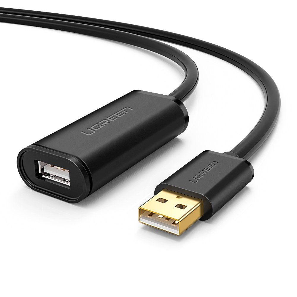 新品 UGREEN USB 延長 10M USBケーブル 延長 アクティブ リピーターケーブル 信号強化 タイムラグなし 取り回し良い タイプAオス-タイプAメス